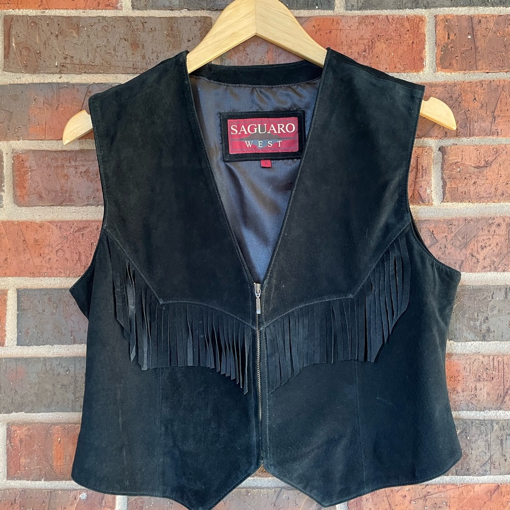 Fringed Suede Vest